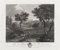 KG 14754
<br/>
Italiaans landschap met figuren en brug
<br/>
<em>Bruneseau, Charles (werkz. ca. 1750 - ca. 1800)</em>